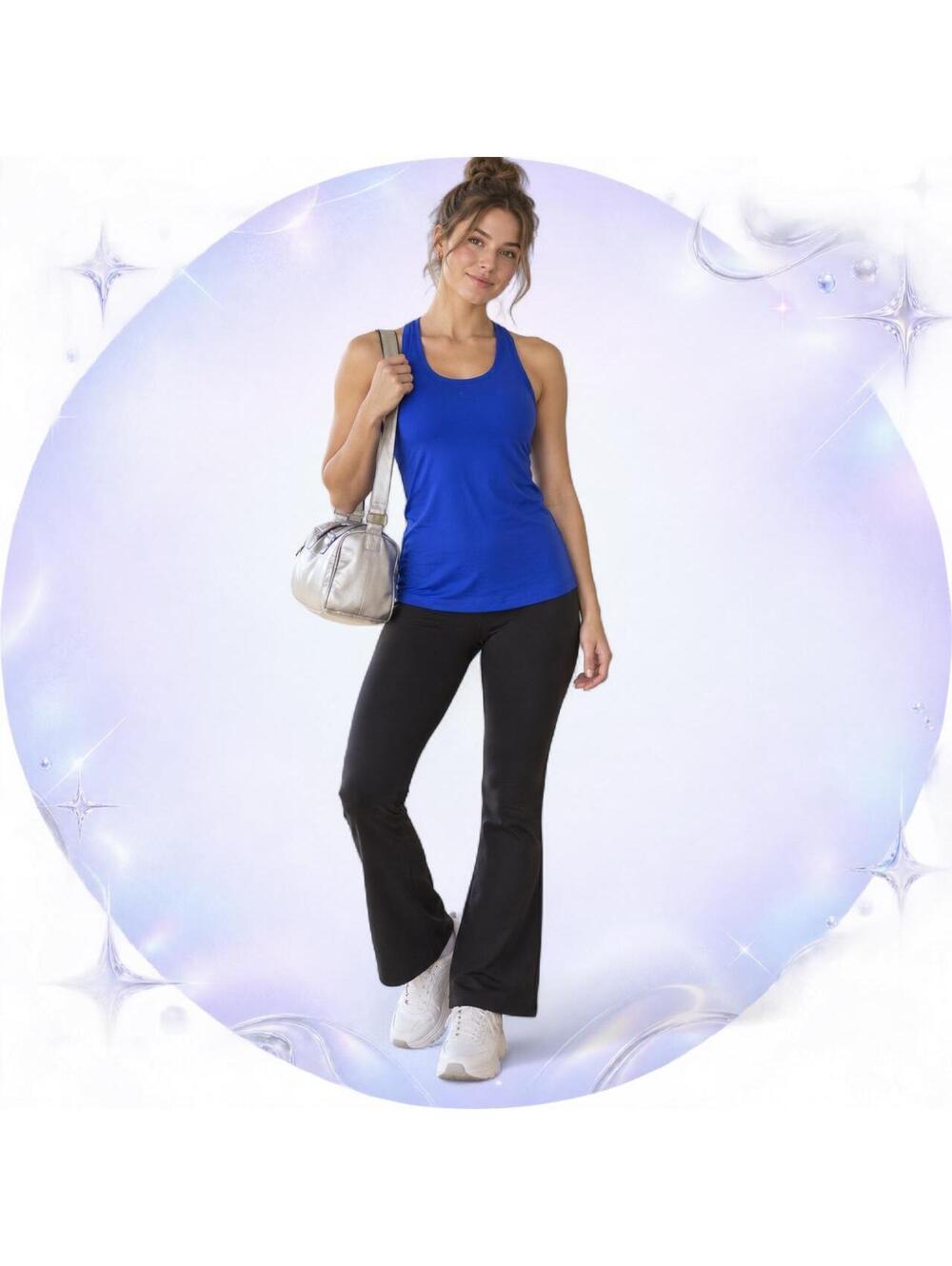 Xersion Royal Blue Racerback Workout Tank Size Small